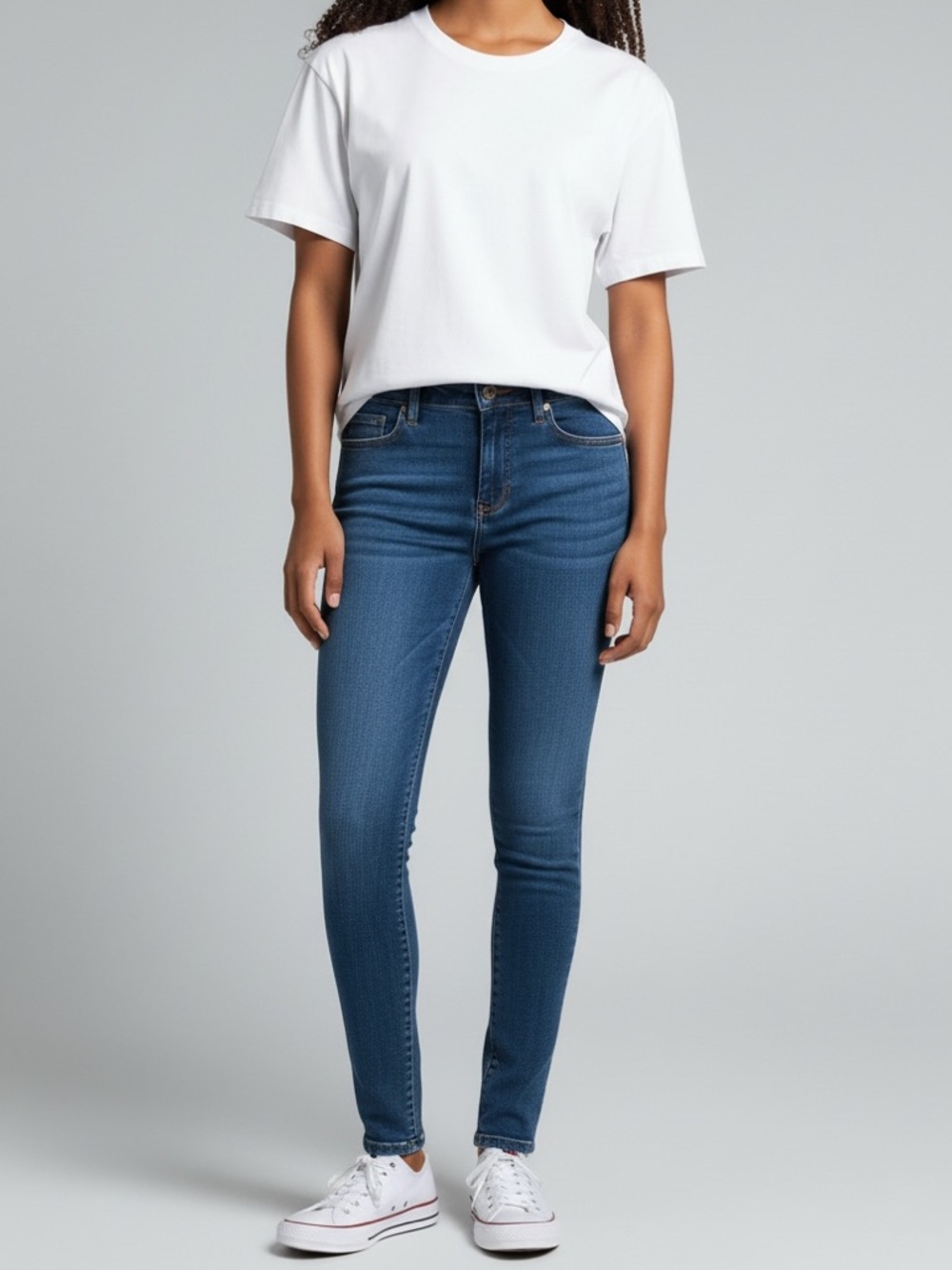 Lauren Conrad Mid-Rise Skinny Jeans Size 8 Stretch Denim